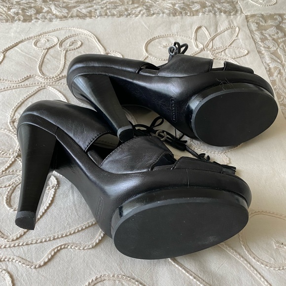 Coach Black Leather Platform Pump - Picture 8 of 8